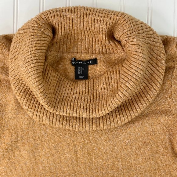 Tahari Dark Caramel Cowl Neck Sweater - Picture 2 of 4